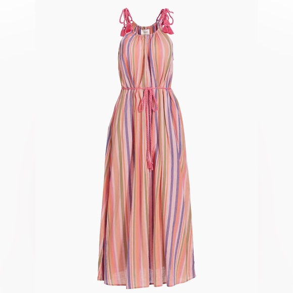 XiRENA Dresses & Skirts - Xirena Esme Citrus Melange NWT Cotton Linen Maxi Summer dress Woman's Size Large